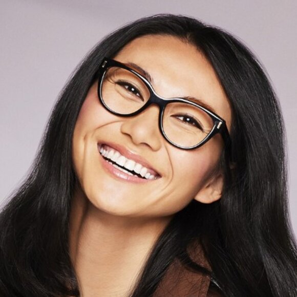 Calvin Klein CK23541 008 Cat Eye Eyeglasses 53mm - Black/Brown